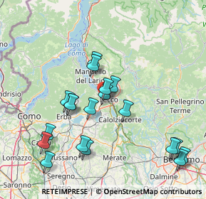 Mappa Via del Maglio, 23868 Valmadrera LC, Italia (15.96053)