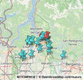 Mappa Via del Maglio, 23868 Valmadrera LC, Italia (10.17176)