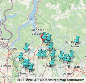 Mappa Via del Maglio, 23868 Valmadrera LC, Italia (17.1805)