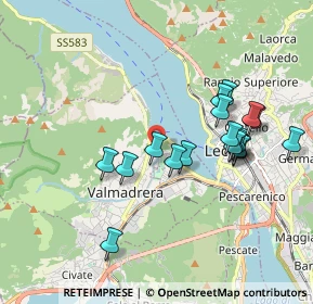Mappa Via del Maglio, 23868 Valmadrera LC, Italia (1.75278)