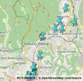 Mappa Via G.P. Porro, 21056 Induno Olona VA, Italia (3.131)