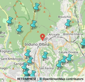 Mappa Via G.P. Porro, 21056 Induno Olona VA, Italia (3.111)