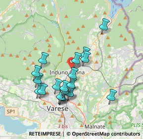 Mappa Via G.P. Porro, 21056 Induno Olona VA, Italia (3.357)