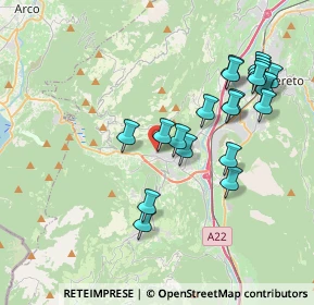 Mappa Via S. Giovanni, 38065 Mori TN, Italia (3.8765)