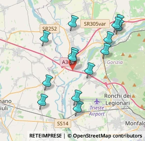 Mappa E70, 34070 Villesse GO, Italia (3.91357)