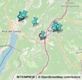 Mappa Largo Villanova, 38065 Mori TN, Italia (7.54636)