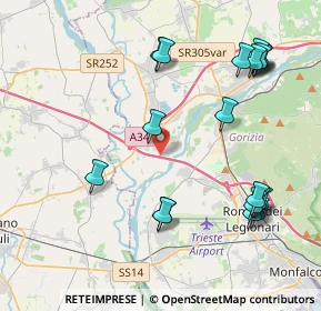 Mappa Via Isonzo, 34070 Villesse GO, Italia (4.7825)