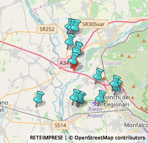 Mappa Via Isonzo, 34070 Villesse GO, Italia (3.32867)