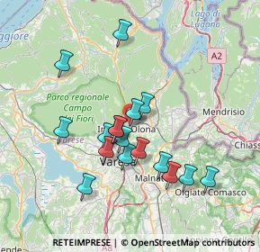 Mappa Via Cà Zena, 21056 Induno Olona VA, Italia (6.37765)