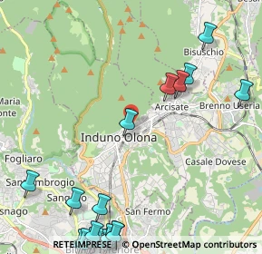 Mappa Via Cà Zena, 21056 Induno Olona VA, Italia (3.16211)