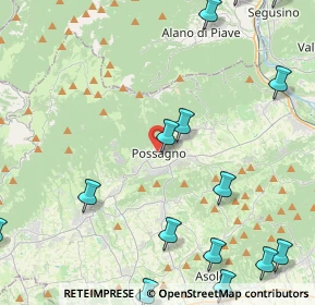 Mappa Via Canova, 31054 Possagno TV, Italia (6.8275)