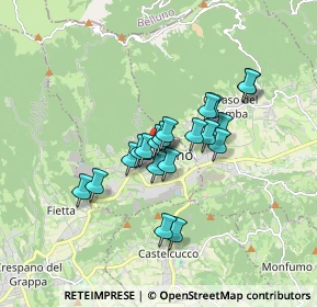Mappa Via Canova, 31054 Possagno TV, Italia (1.251)