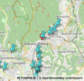 Mappa Via Vignetta, 21056 Induno Olona VA, Italia (2.47143)