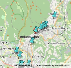 Mappa Via Vignetta, 21056 Induno Olona VA, Italia (2.54467)