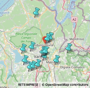 Mappa Via Vignetta, 21056 Induno Olona VA, Italia (6.71333)