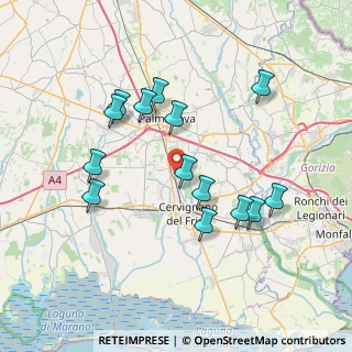 Mappa Via della Resistenza, 33052 Cervignano del Friuli UD, Italia (7.08214)
