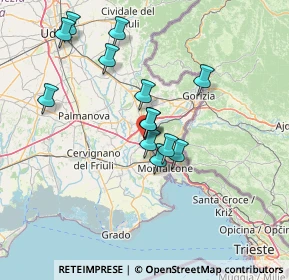 Mappa Via dell'Artigianato, 34070 Fogliano Redipuglia GO, Italia (12.33538)