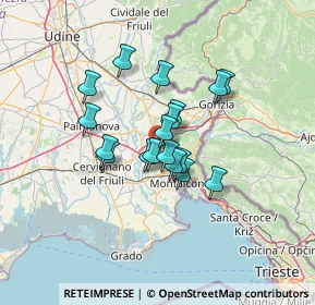 Mappa Via dell'Artigianato, 34070 Fogliano Redipuglia GO, Italia (9.37444)