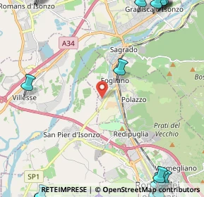 Mappa Via dell'Artigianato, 34070 Fogliano Redipuglia GO, Italia (3.91105)