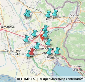 Mappa Via dell'Artigianato, 34070 Fogliano Redipuglia GO, Italia (6.24214)