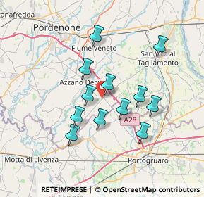 Mappa Via Seneca, 33083 Villotta PN, Italia (6.01833)