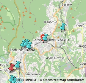 Mappa Via Alessandro Volta, 21051 Arcisate VA, Italia (3.823)