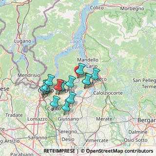 Mappa Via Vigna Volta, 22033 Asso CO, Italia (11.705)