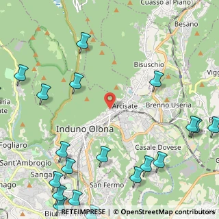 Mappa Via Garbino, 21056 Induno Olona VA, Italia (3.347)