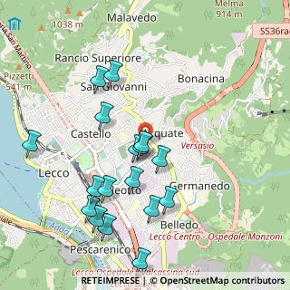 Mappa Viale Montegrappa, 23900 Lecco LC, Italia (1.02882)
