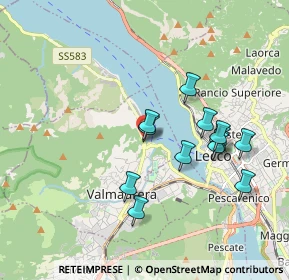 Mappa SS 583, 23868 Valmadrera LC, Italia (1.66462)