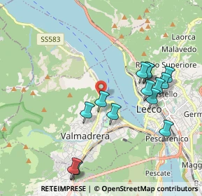 Mappa SS 583, 23868 Valmadrera LC, Italia (1.97286)