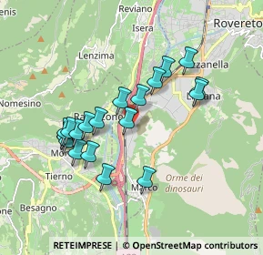 Mappa Via Alle Fornaci, 38068 Rovereto TN, Italia (1.6475)