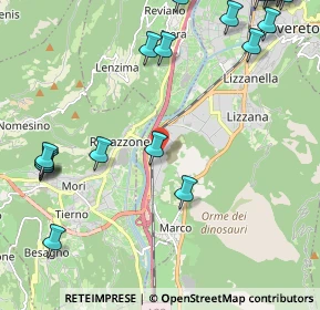 Mappa Via Alle Fornaci, 38068 Rovereto TN, Italia (3.132)
