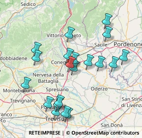 Mappa Via Micellina, 31010 Mareno di Piave TV, Italia (15.2195)
