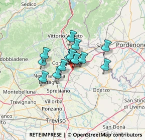 Mappa Via Micellina, 31010 Mareno di Piave TV, Italia (7.64067)