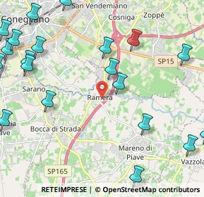 Mappa Via Micellina, 31010 Mareno di Piave TV, Italia (3.0455)