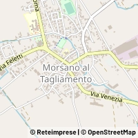 Mapa Morsano al Tagliamento