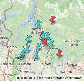 Mappa Via Privata dei Bravi, 23868 Valmadrera LC, Italia (10.91286)