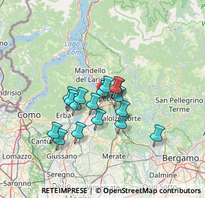 Mappa Via Privata dei Bravi, 23868 Valmadrera LC, Italia (9.94412)