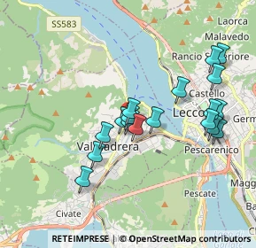 Mappa Via Privata dei Bravi, 23868 Valmadrera LC, Italia (1.69278)