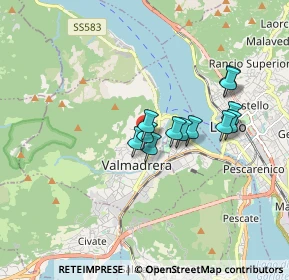 Mappa Via Preguda, 23868 Valmadrera LC, Italia (1.29333)