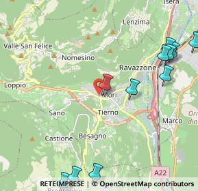 Mappa Via Scuole, 38065 Mori TN, Italia (2.77909)