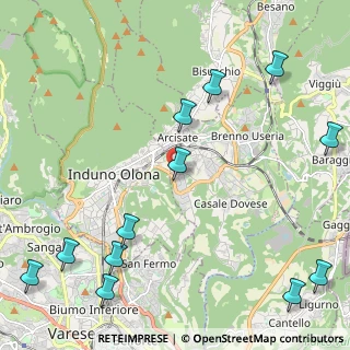 Mappa Via Mercurio, 21051 Arcisate VA, Italia (2.9875)