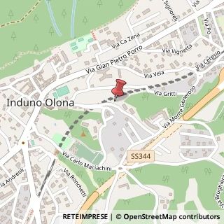 Mappa Via Alessandro Magnasco, 37, 21056 Induno Olona, Varese (Lombardia)