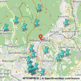 Mappa Via Giuseppe Gritti, 21056 Induno Olona VA, Italia (2.9405)