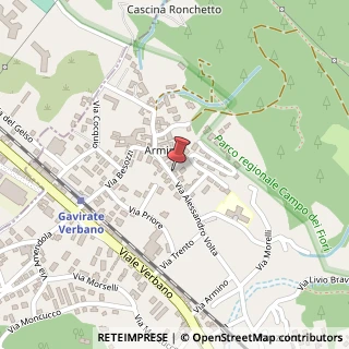 Mappa Via A. Volta, 46, 21026 Gavirate, Varese (Lombardia)