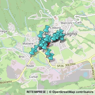 Mappa Via Antonio Canova, 31054 Possagno TV, Italia (0.20769)