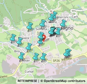 Mappa Via Antonio Canova, 31054 Possagno TV, Italia (0.399)