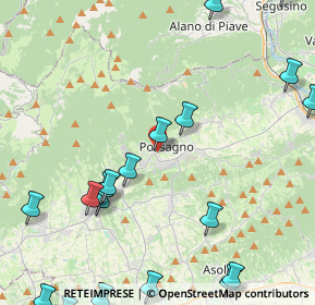 Mappa Via Antonio Canova, 31054 Possagno TV, Italia (6.03632)