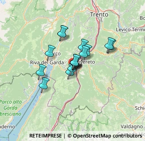 Mappa Via Guglielmo Marconi, 38068 Mori TN, Italia (8.08875)
